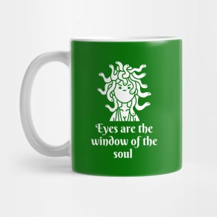 Medusa Gorgon Head Anti social Mythology joke Mug